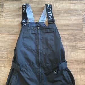 Arctix Insulated Bib Overalls Men M Black Pockets Zip Up Outdoors Ski Snowboard